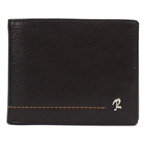 Portfel męski skórzany N992-RVT Black+Navy