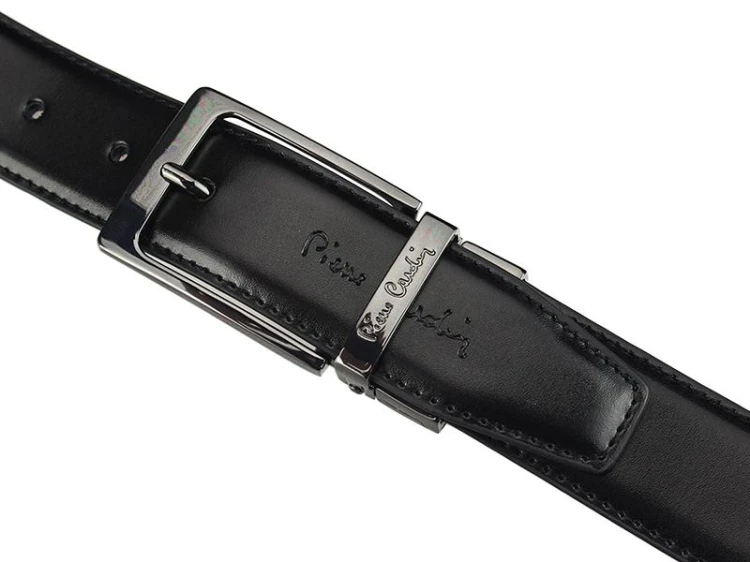 męski pasek z prawdziwej skóry Pierre Cardin FWJX5 DOUBLE