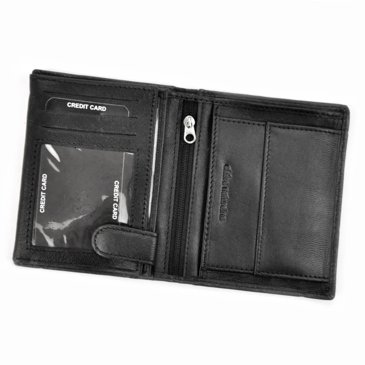 Norwegia, skórzany męski portfel Money Kepper SN5601 RFID