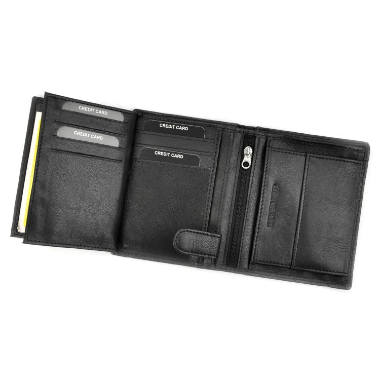 Norwegia, skórzany męski portfel Money Kepper SN5601 RFID