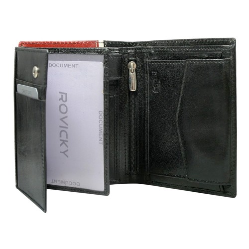 Rovicky 326-RBA-D RFID — czarny + czerwony