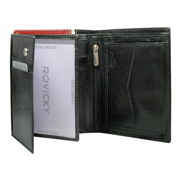 Rovicky 326-RBA-D RFID — czarny + czerwony