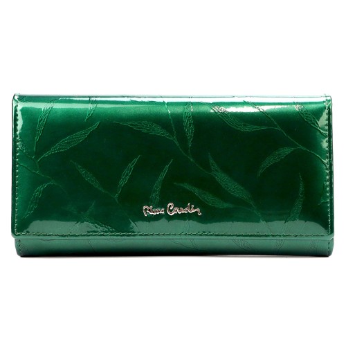 Lakierowany damski portfel z naturalnej skóry Pierre Cardin 02 LEAF 122