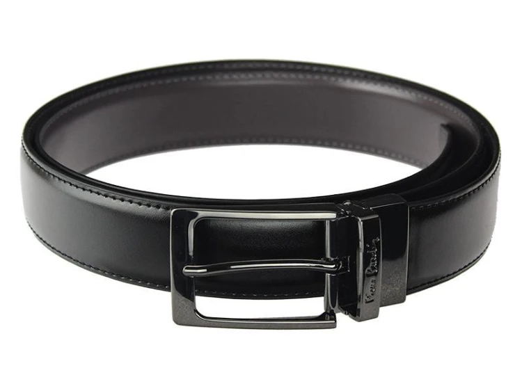 męski pasek z prawdziwej skóry Pierre Cardin FWJX5 DOUBLE