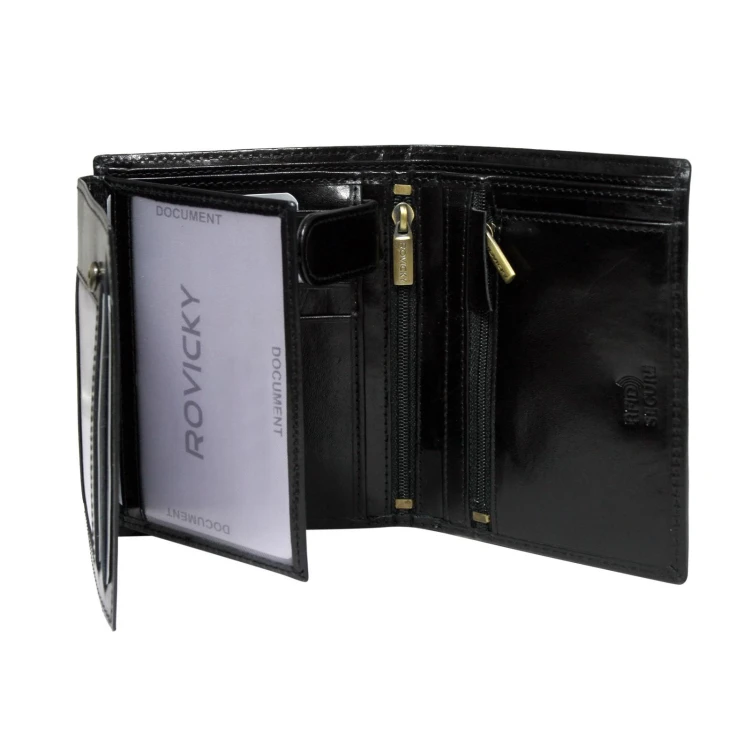 Rovicky N575-RVTP RFID — czarny + czerwony