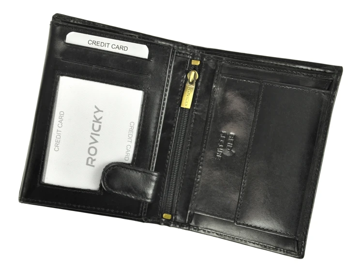 Rovicky N4-RVT RFID — ciemny brąz