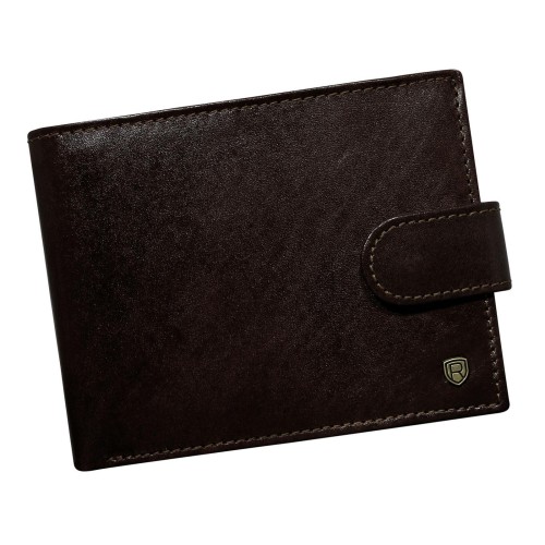 Skórzany portfel męski z ochroną RFID Protect — Rovicky