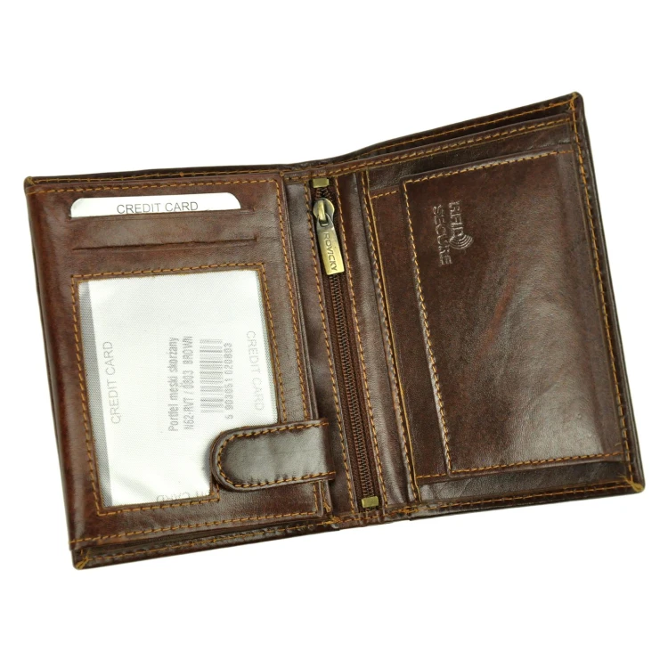 Rovicky N62-RVT RFID — ciemny brąz