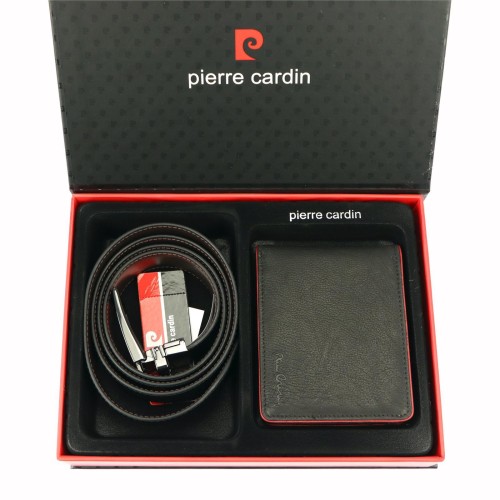 Meski zestaw prezentowy skóra naturalna Pierre Cardin ZG-78-BR