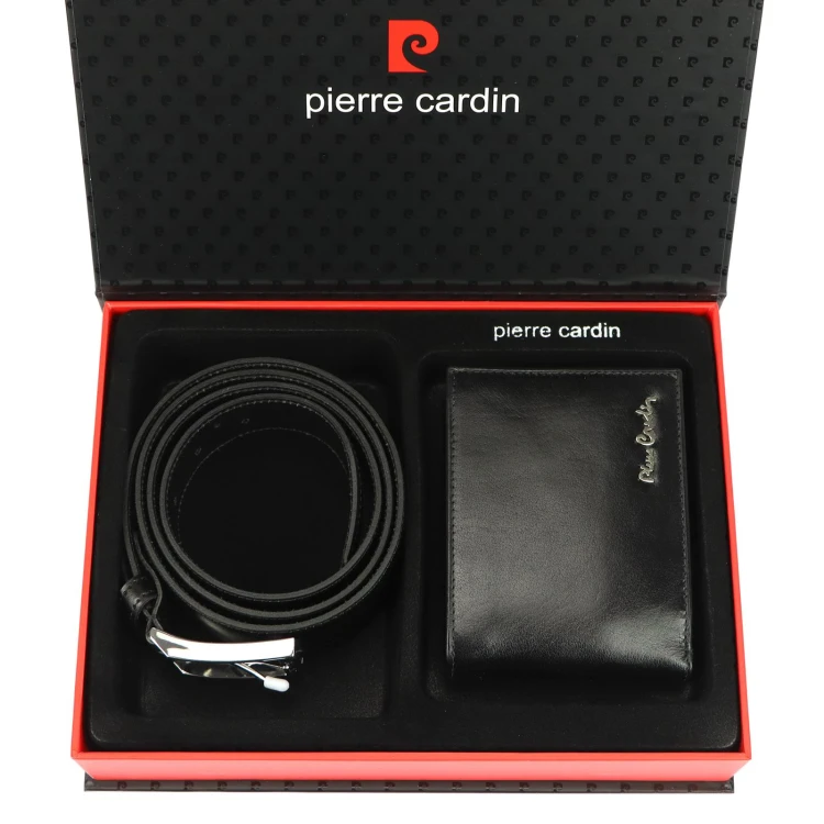 Meski zestaw prezentowy skóra naturalna Pierre Cardin ZG-103-BR