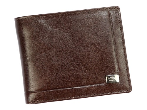 Skórzany męski portfel Rovicky PC-103-BAR RFID
