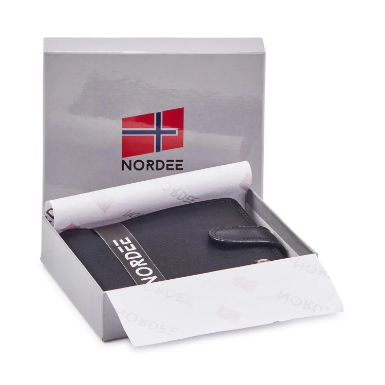 Skórzany męski portfel Nordee GW-2215 RFID
