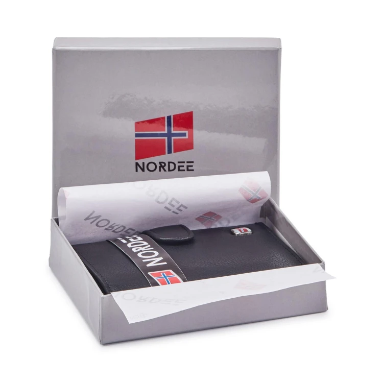 Skórzany męski portfel Nordee GW-5808 RFID