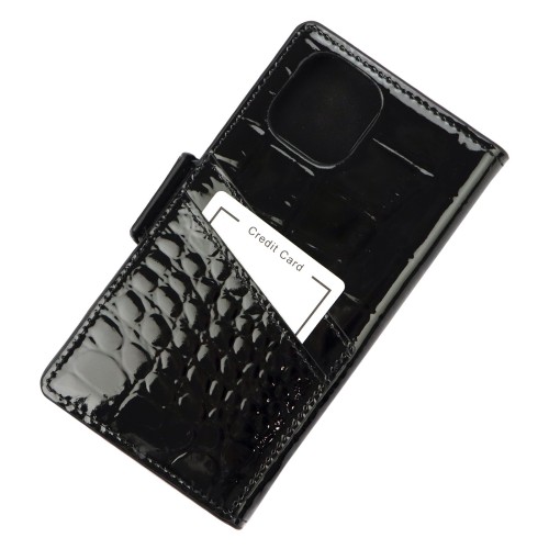 Damskie skórzane etui na iPhone 12 MiaMore Phone Case L1781