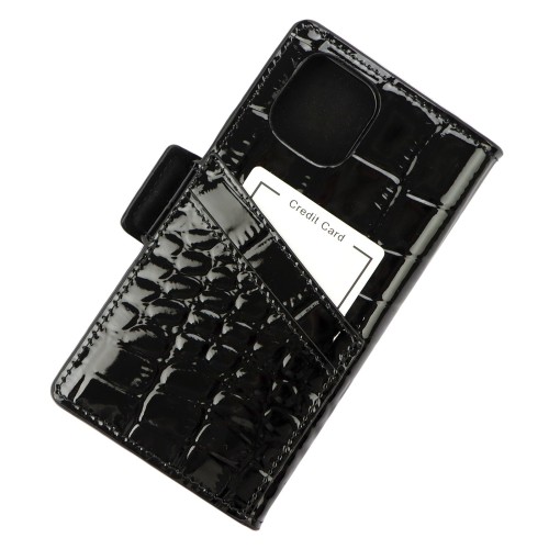 Damskie skórzane etui na iPhone 12 Pro MiaMore Phone Case L1781