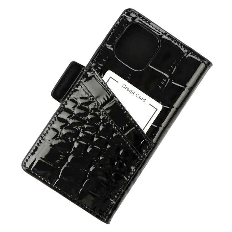 Damskie skórzane etui na iPhone 12 Pro MiaMore Phone Case L1781
