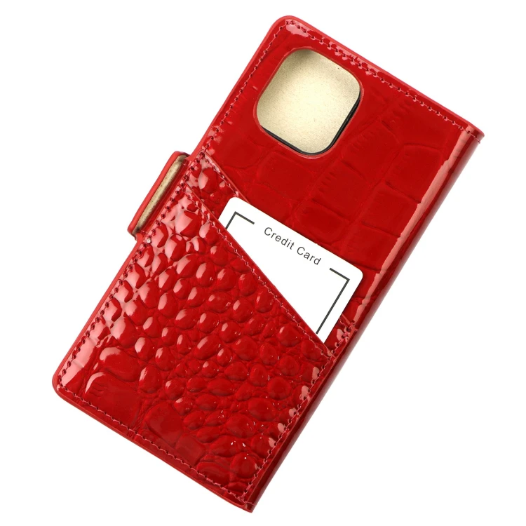 Damskie skórzane etui na iPhone 12 Pro MiaMore Phone Case L1781