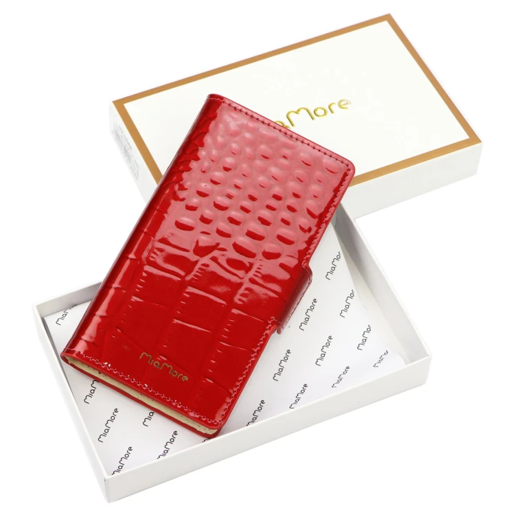 Damskie skórzane etui na iPhone 12 MiaMore Phone Case L1781