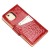 Damskie skórzane etui na iPhone 12 Pro MiaMore Phone Case L1781