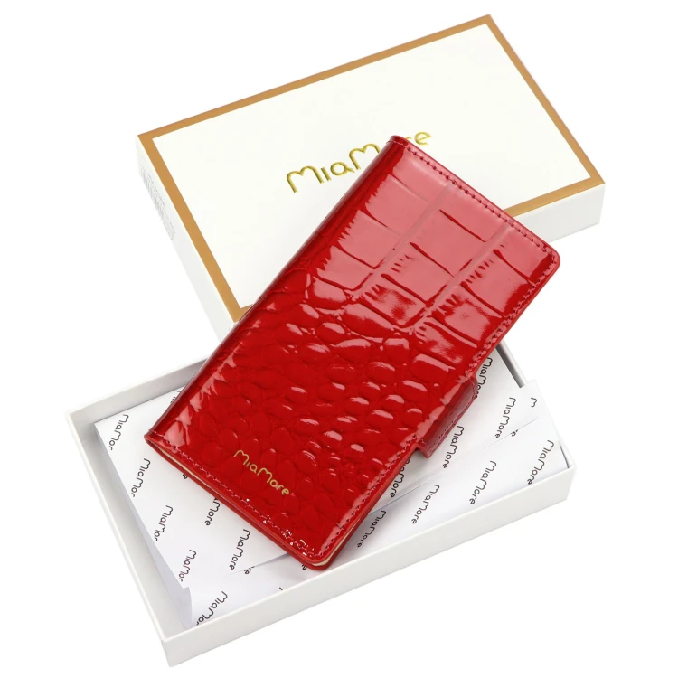 Damskie skórzane etui na iPhone 12 Pro MiaMore Phone Case L1781