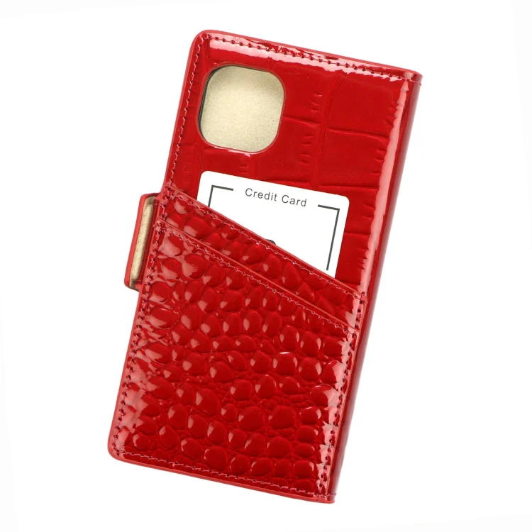 Lakierowane etui skórzane MiaMore L1781 do iPhone 13