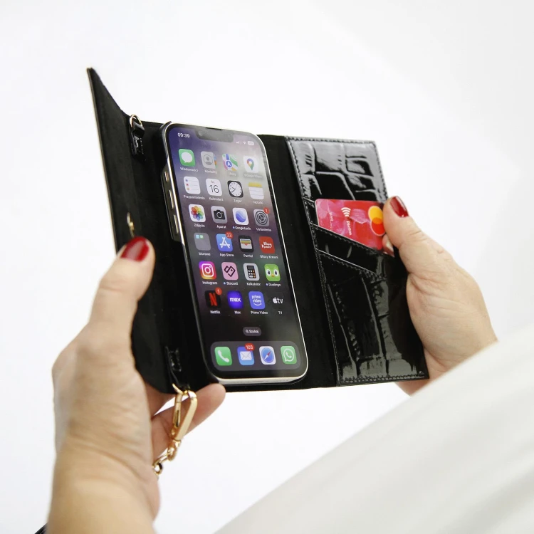 Skórzane etui damskie MiaMore PHONE CASE L1782-2 (IPHONE 13 PRO)