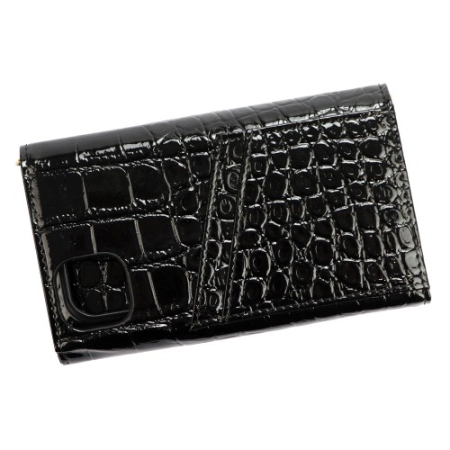 Lakierowane etui skórzane MiaMore L1784 do iPhone 11 z łańcuszkiem